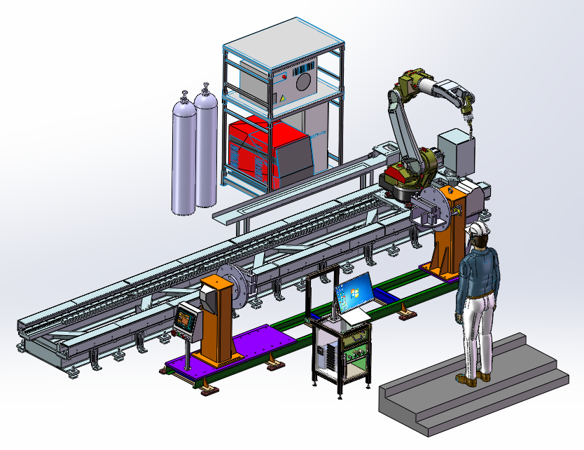 焊接机器人和变位机调试